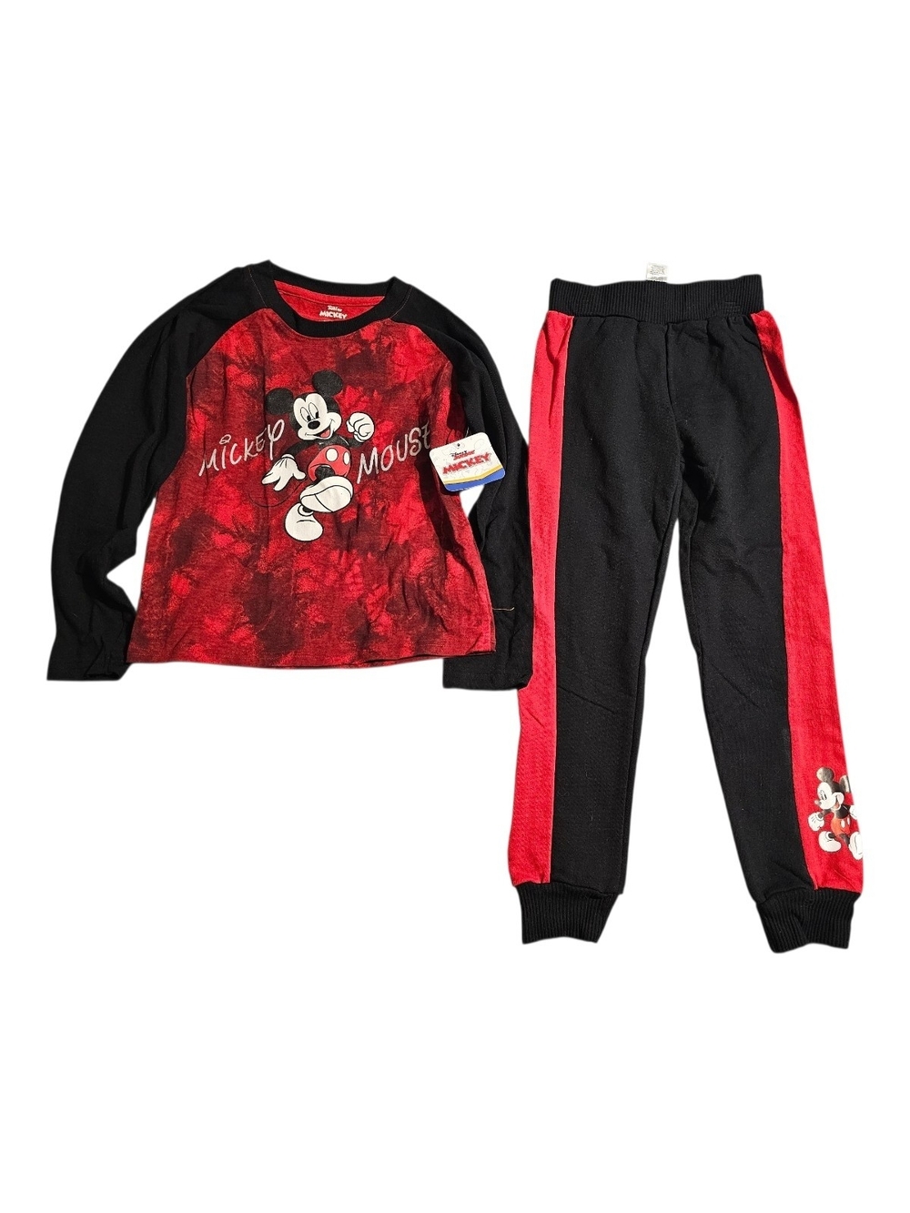 Disney Mickey Mouse Black & Red Two-Piece Kids Set